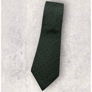 MARC JACOBS Silk Tie ITALY Green Black Geometric W:3.7" EUC